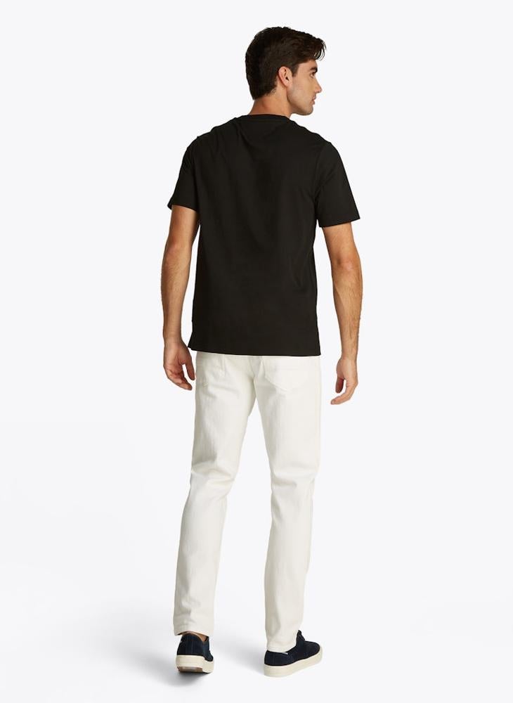 تومي هيلفيغر تيشيرت بقصة عادية مع لوحة بشعار - Image 2